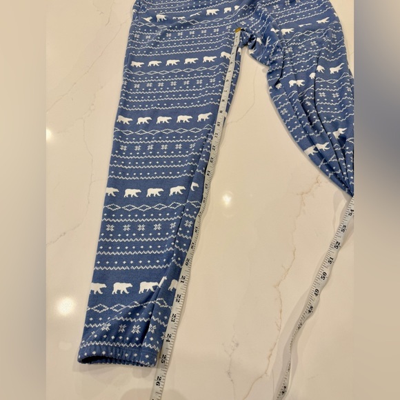 Loft Blue Polar Bear Henley Pajama set long sleeve and pants - Picture 11 of 13